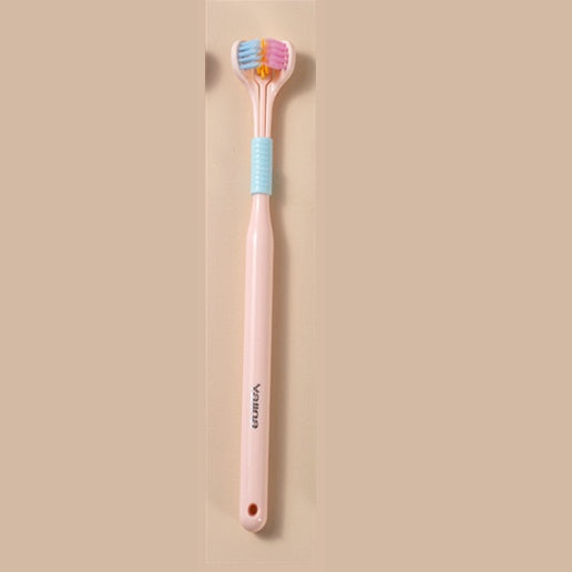 Three-sided Macaron Soft Bristle Toothbrush
