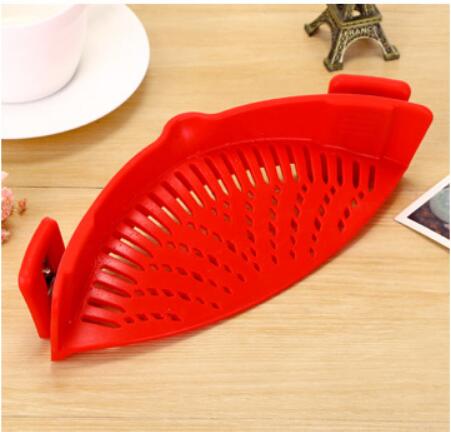 Silicone Clip-on Pot Pan Bowl Funnel