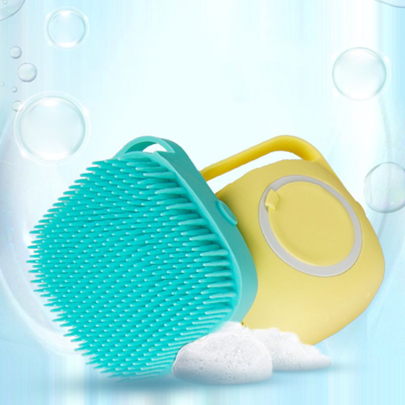 Soft Silicone Bristles Cat Dog Bath Brush