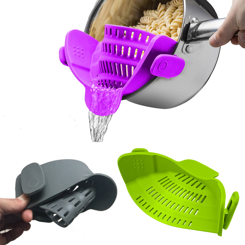 Silicone Clip-on Pot Pan Bowl Funnel
