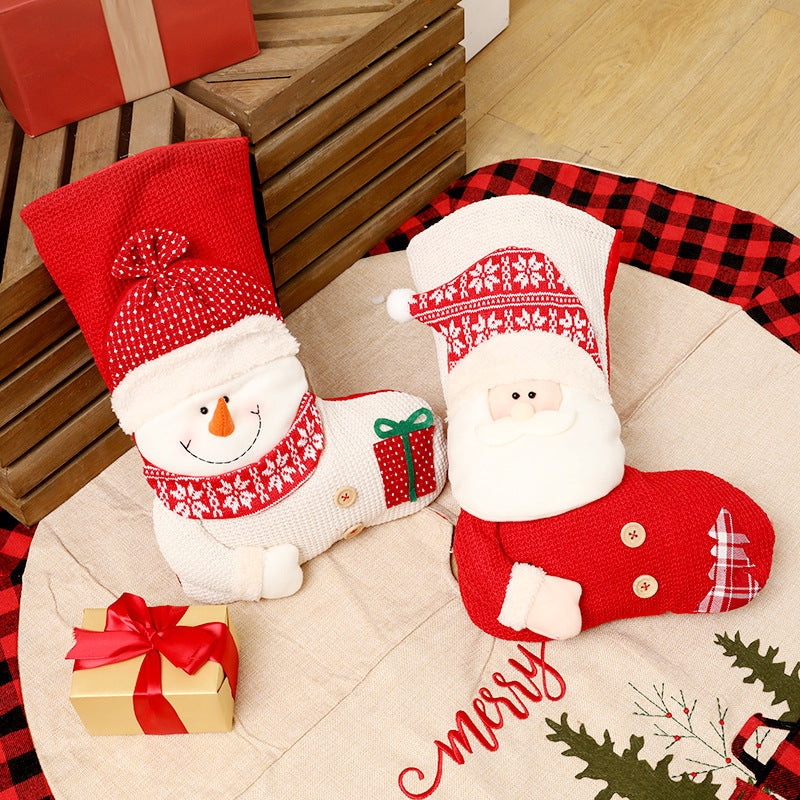 Santa Claus Fireplace Decor Socks