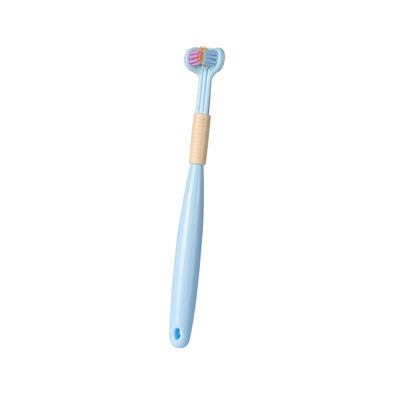 Three-sided Macaron Soft Bristle Toothbrush