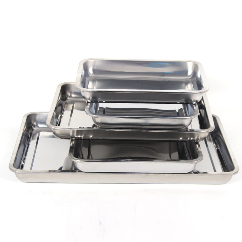 Stainless Steel Storage Trays Square Plate