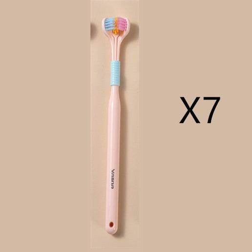 Three-sided Macaron Soft Bristle Toothbrush
