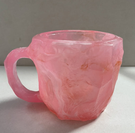 400ml Resin Mineral Crystal Coffee Mugs With Handles
