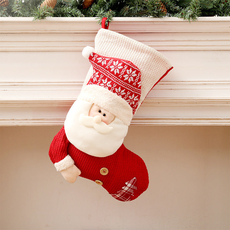 Santa Claus Fireplace Decor Socks