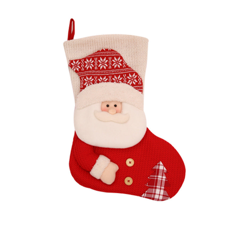 Santa Claus Fireplace Decor Socks