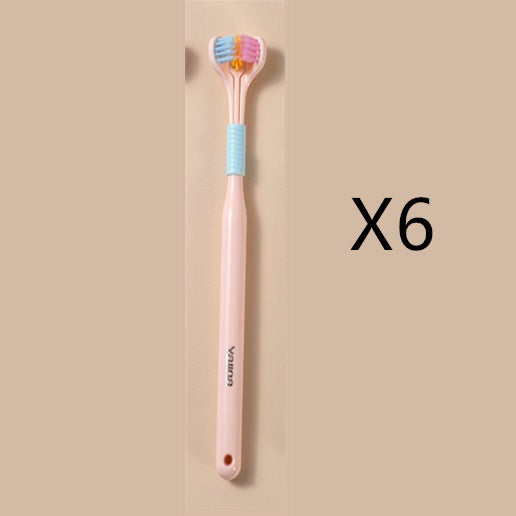 Three-sided Macaron Soft Bristle Toothbrush