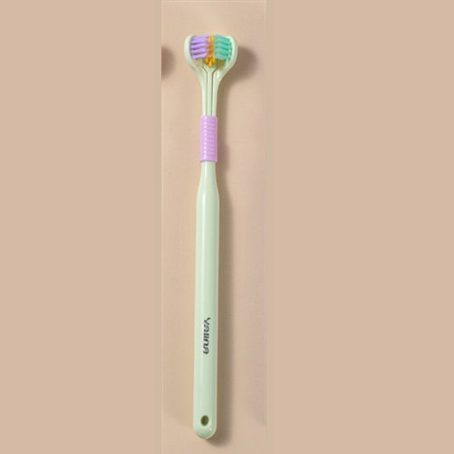 Three-sided Macaron Soft Bristle Toothbrush