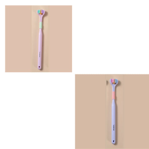 Three-sided Macaron Soft Bristle Toothbrush
