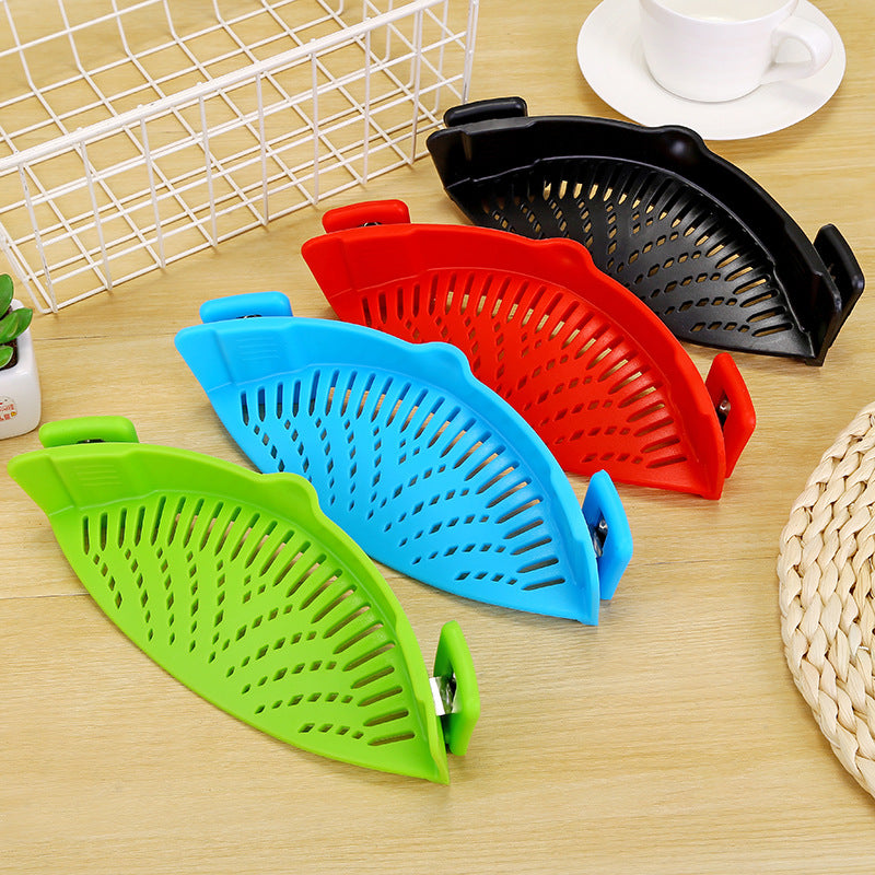 Silicone Clip-on Pot Pan Bowl Funnel