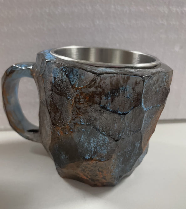 400ml Resin Mineral Crystal Coffee Mugs With Handles