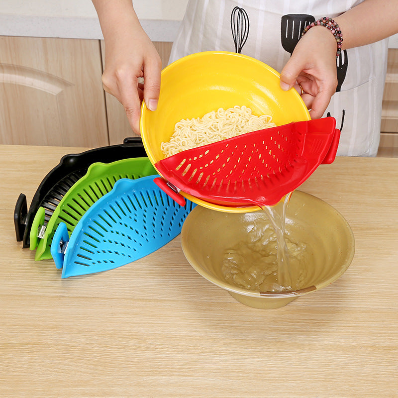 Silicone Clip-on Pot Pan Bowl Funnel