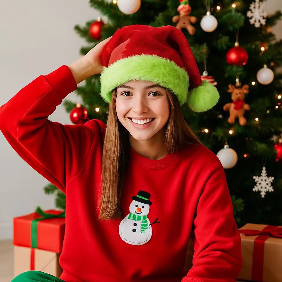 Velvet Christmas Hat