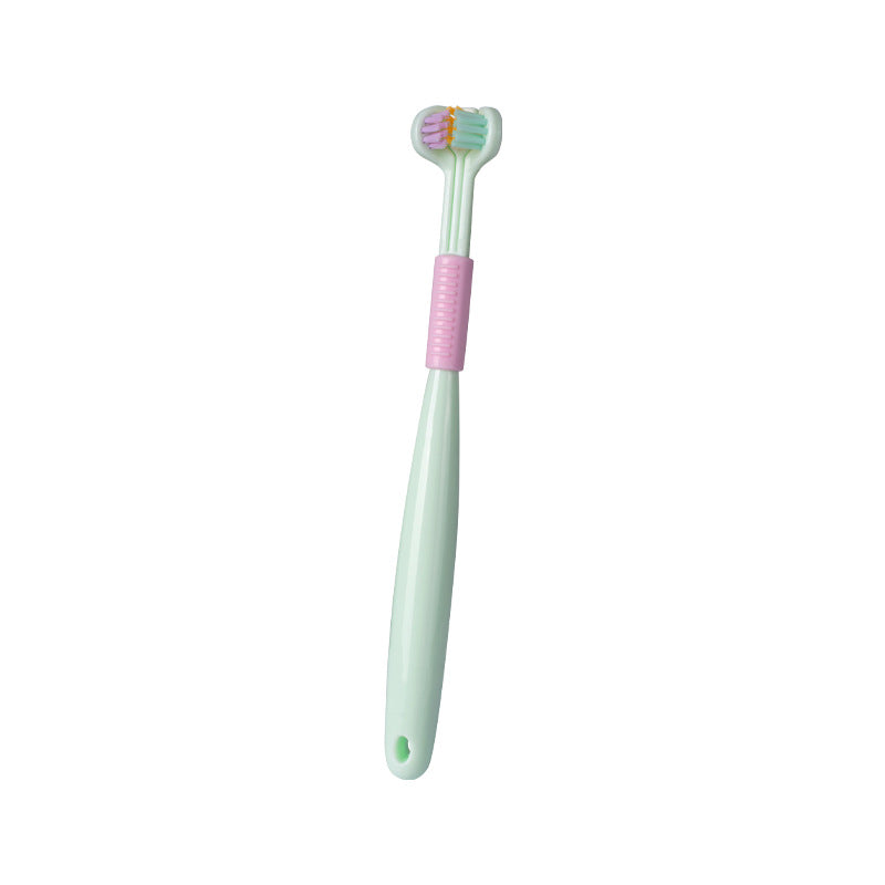 Three-sided Macaron Soft Bristle Toothbrush