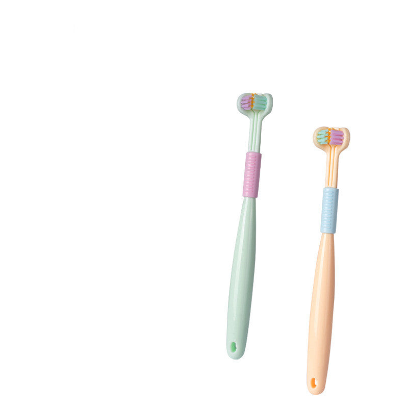 Three-sided Macaron Soft Bristle Toothbrush