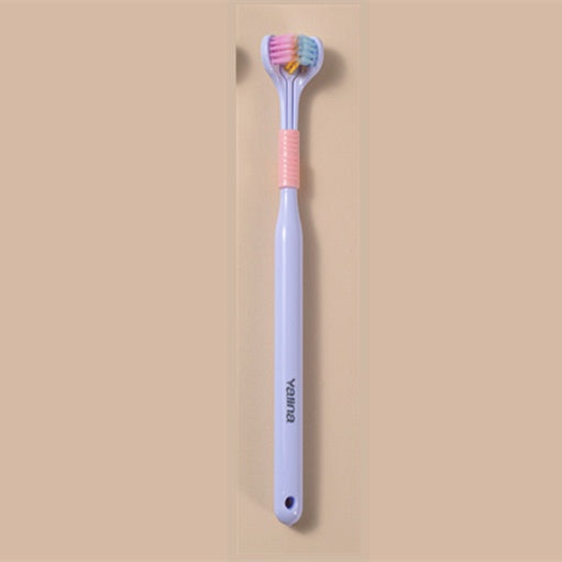 Three-sided Macaron Soft Bristle Toothbrush