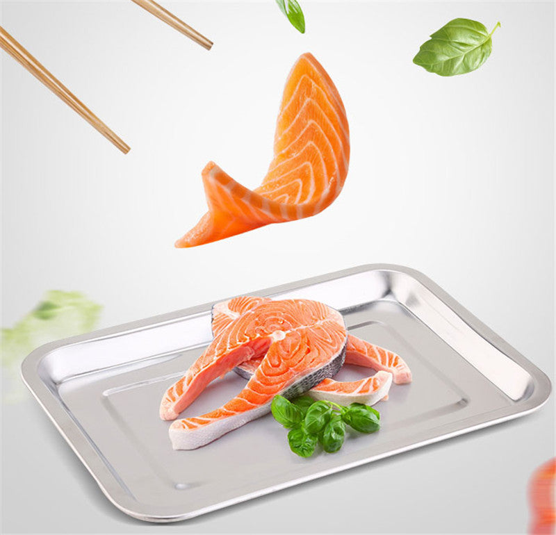 Stainless Steel Storage Trays Square Plate