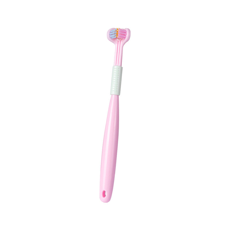 Three-sided Macaron Soft Bristle Toothbrush